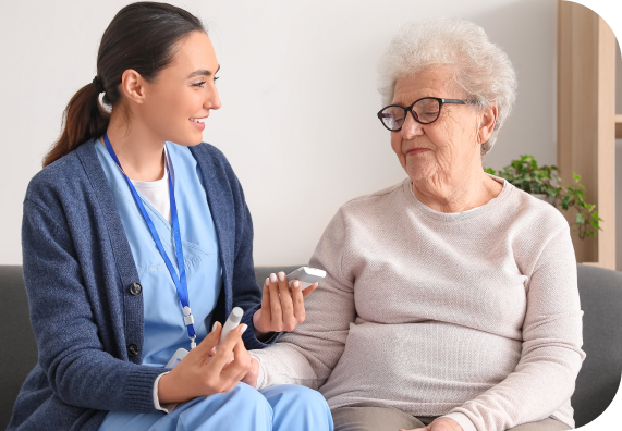 Continued home care for diabetes can be bolstered by health care professionals and home care providers
