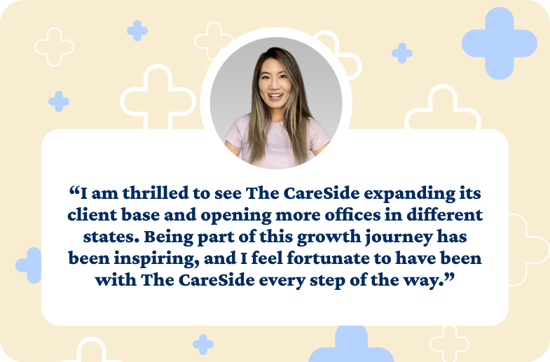 Meet our team: Su Liu explains The CareSide's growth as the best home care provider in Australia.