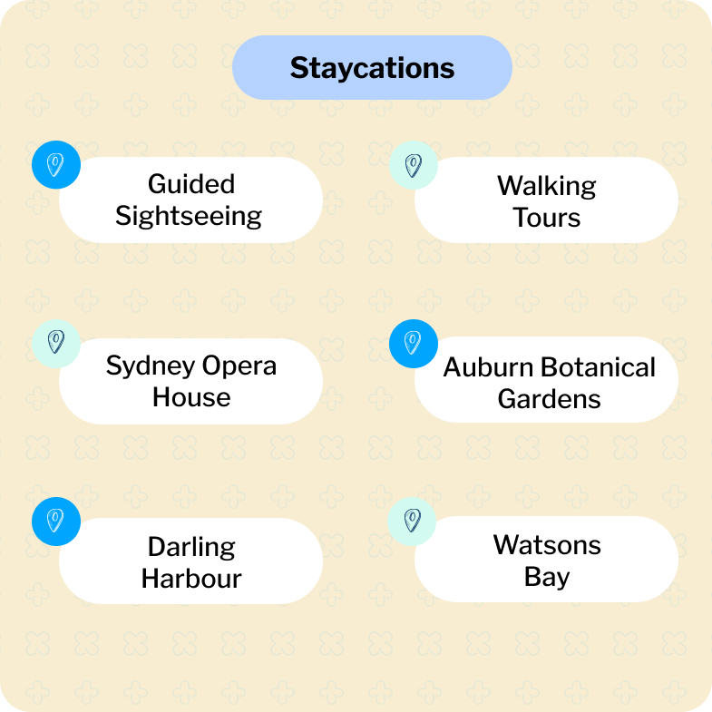 Fun activities for seniors in Sydney include staycations, such as guided sightseeing excursions