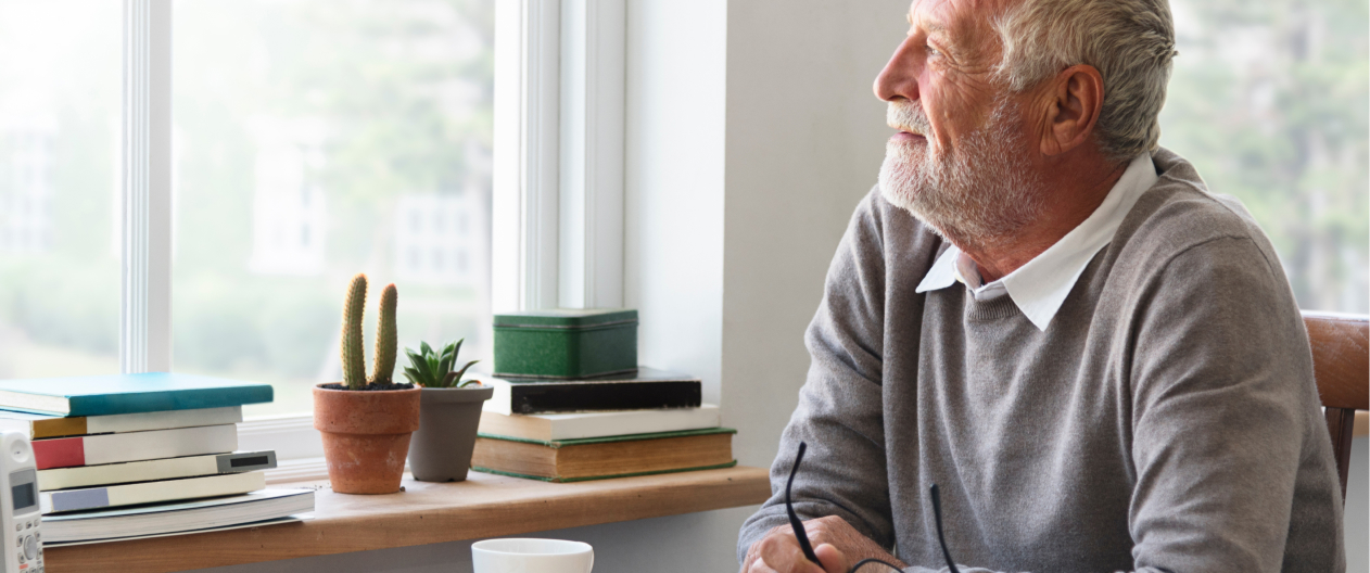 Man considering whether or not to change home care providers